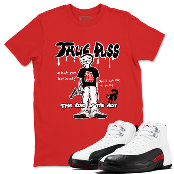 12s Taxi Flip shirt to match jordans Thug Puss sneaker tees Air Jordan 12 Taxi Flip SNRT Sneaker Release Tees unisex cotton Red 1 crew neck shirt