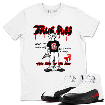 12s Taxi Flip shirt to match jordans Thug Puss sneaker tees Air Jordan 12 Taxi Flip SNRT Sneaker Release Tees unisex cotton White 1 crew neck shirt