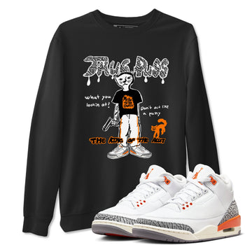 AJ3 Georgia Peach shirt to match jordans Thug Puss sneaker tees Air Jordan 3 Retro Georgia Peach SNRT sneaker release Tees unisex cotton Black 1 crew neck shirt