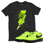 Air Force 1 Low Dance Volt shirts to match jordans Thunder Kick sneaker match tees Air Force 1 Volt match shoes to clothes SNRT Sneaker Tees unisex cotton Black 1 shirts