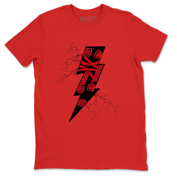 4s Red Thunder shirts to match jordans Thunder Kick sneaker match tees Air Jordan 4 Red Thunder SNRT Sneaker Tees streetwear brand Red 2 unisex cotton tee
