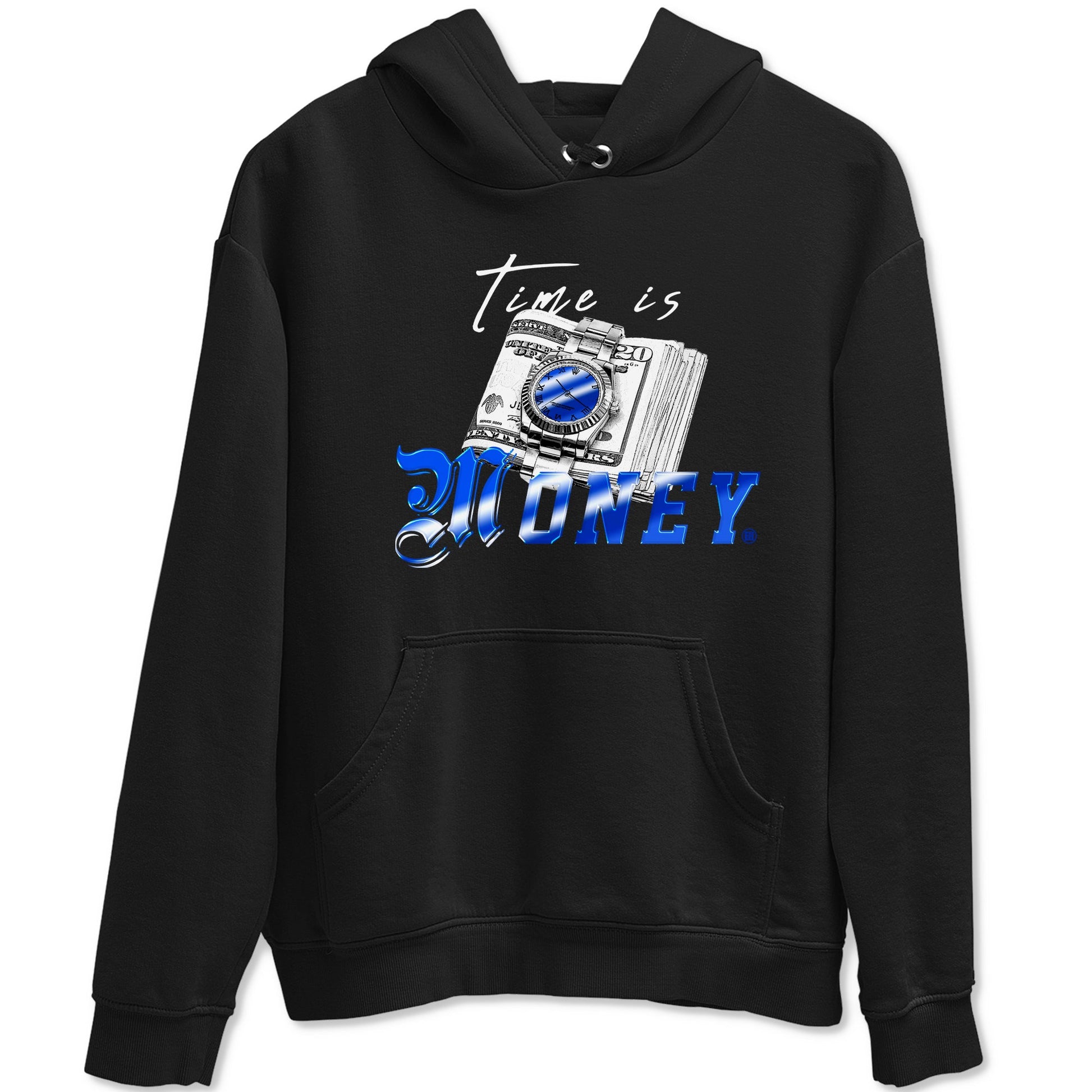 Air Foamposite One Royal shirts to match jordans Time Is Money sneaker match tees Air Foamposite One Royal SNRT Sneaker Release Tees unisex cotton Black 2 crew neck shirts
