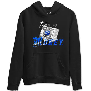 Air Foamposite One Royal shirts to match jordans Time Is Money sneaker match tees Air Foamposite One Royal SNRT Sneaker Release Tees unisex cotton Black 2 crew neck shirts