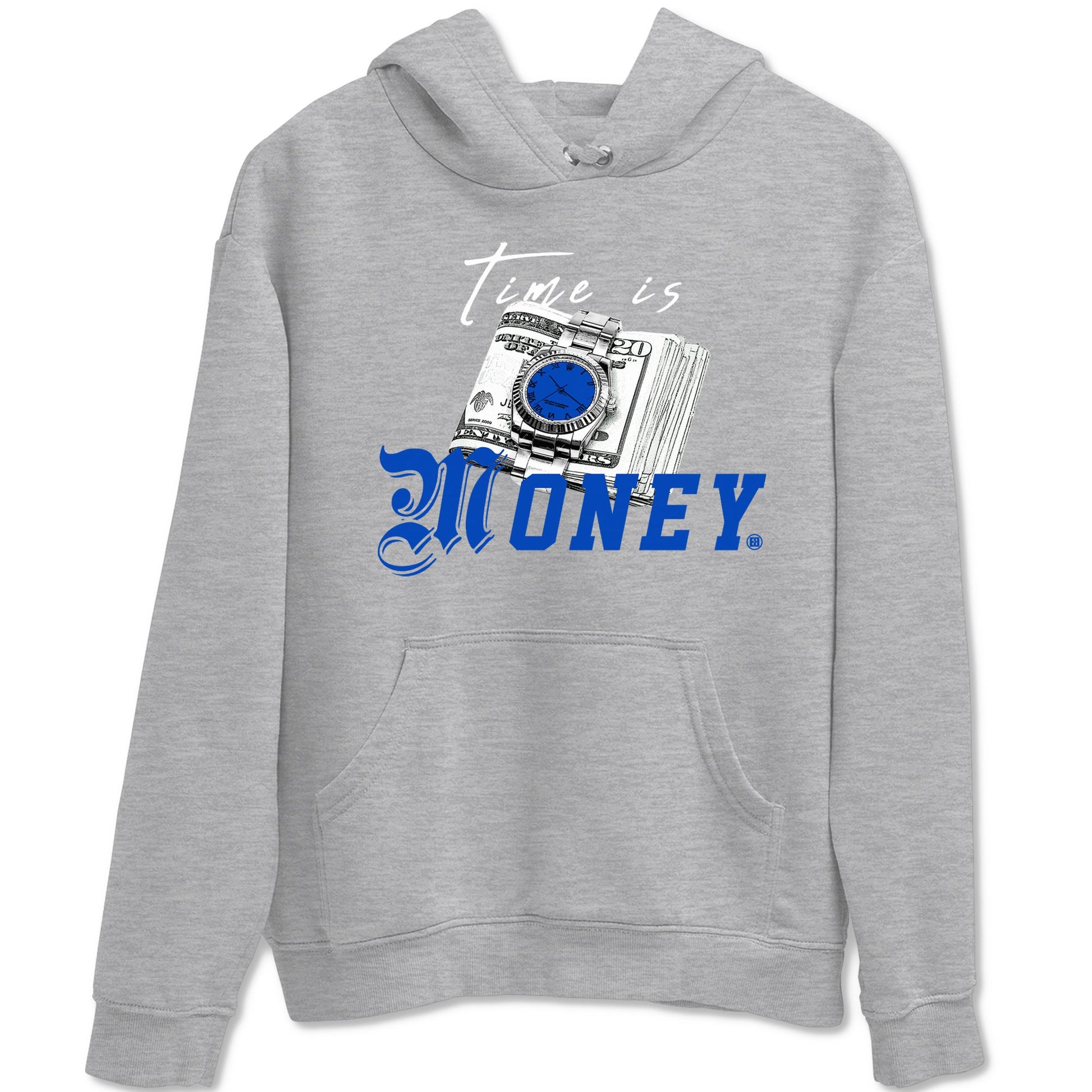 1s Game Royal shirts to match jordans Time Is Money sneaker match tees Air Jordan 1 Retro Low OG Game Royal match shoes to clothes SNRT Sneaker Tees unisex cotton Heather Grey 2 shirts