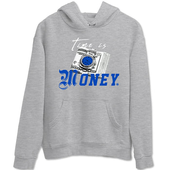 1s Game Royal shirts to match jordans Time Is Money sneaker match tees Air Jordan 1 Retro Low OG Game Royal match shoes to clothes SNRT Sneaker Tees unisex cotton Heather Grey 2 shirts