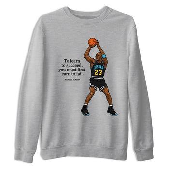 Sneaker Threads – Sneaker Tees To Match Air Jordan 11 Retro Gamma – To Learn To Succeed You Must First Learn To Fail Graphic Tee Heather Grey 2. Perfect for Jordan releases 2025 colorways.