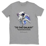 Foams One Galaxy shirts to match jordans To The Galaxy best t shirts to wear with jordans Air Foamposite One Galaxy match shoes to clothes SNRT Sneaker Tees unisex cotton Heather Grey 2 shirts