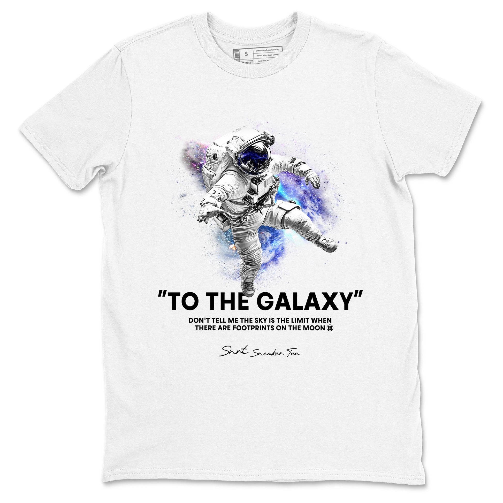 Foams One Galaxy shirts to match jordans To The Galaxy best t shirts to wear with jordans Air Foamposite One Galaxy match shoes to clothes SNRT Sneaker Tees unisex cotton White 2 shirts