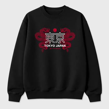 Sneaker match tees – Sneaker Tees To Match Air Jordan 1 Banned Shoes – Tokyo Dragons Tee Black 2
