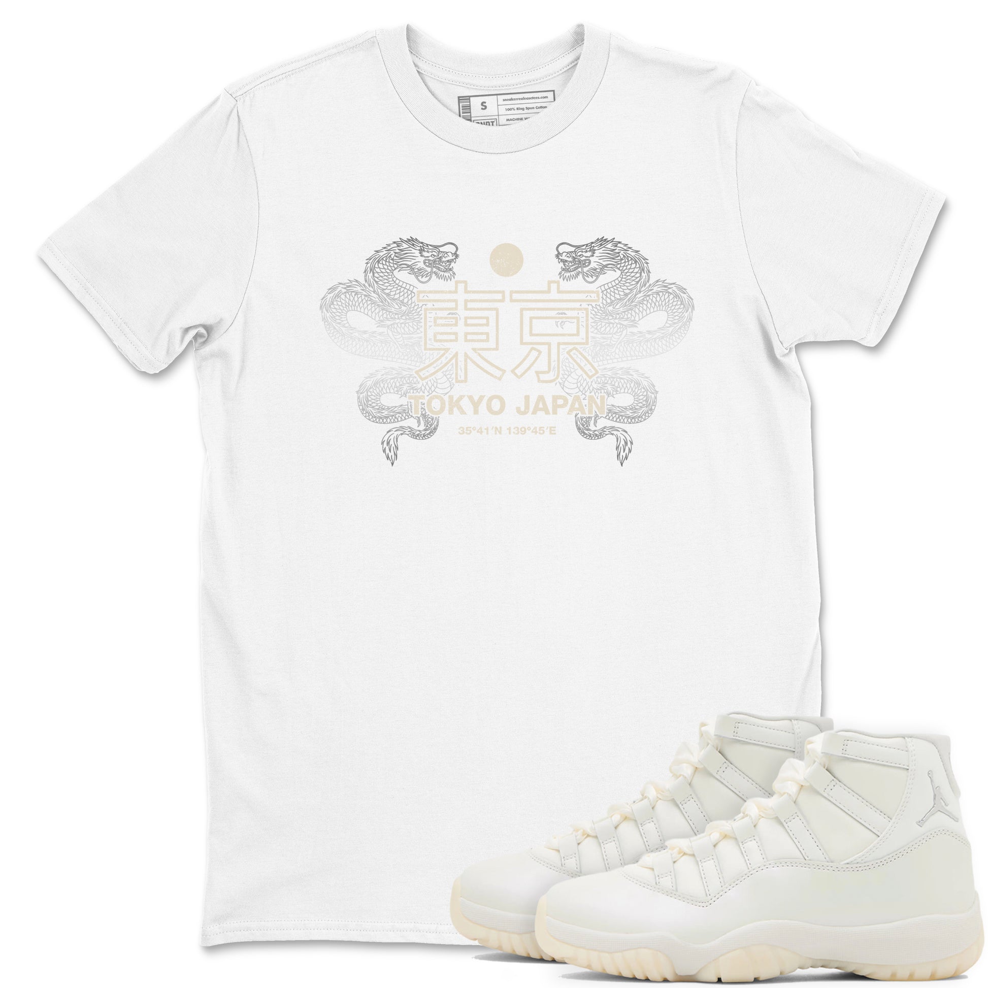 Tokyo Dragons SNRT Sneaker Tees - Air Jordan 11 Pearl - SNRT Sneaker T-shirts