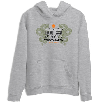 Sneaker match tees – Sneaker Tees To Match Undefeated inspired colorways Air Jordan 4 OG Olive Shoes  – Tokyo Dragons Tee Heather Grey 2