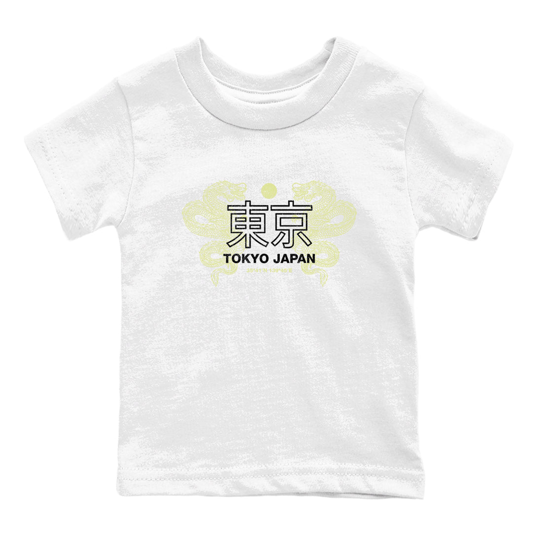 Sneaker match tees – Sneaker Tees To Match Air Jordan 5 Luminous Green Shoes – Tokyo Dragons Kids T-Shirt White 2