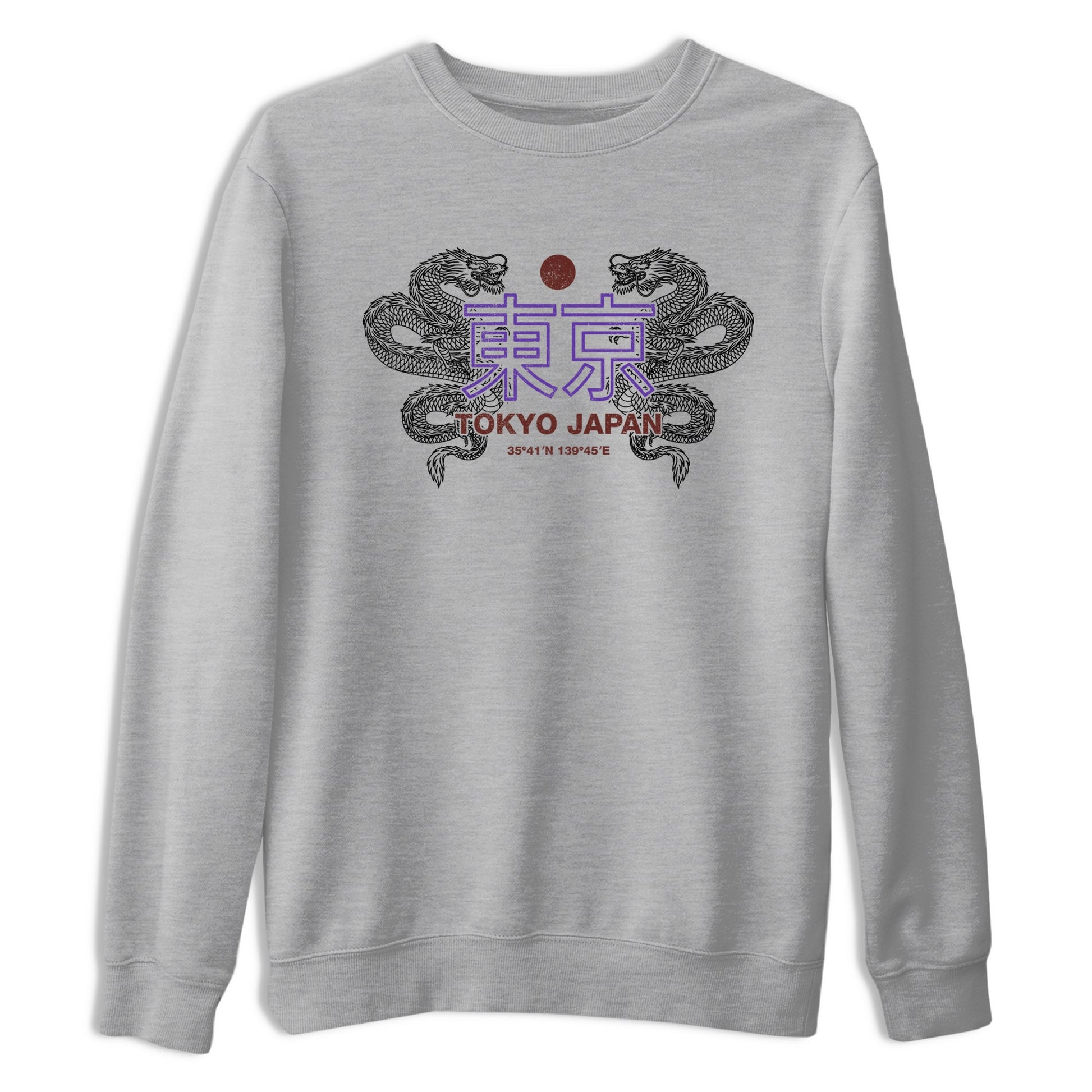 Sneaker match tees – Sneaker Threads To Match Dunk Low Persian Violet Shoes – Tokyo Dragons Tee Heather Grey 2