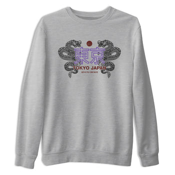 Sneaker match tees – Sneaker Threads To Match Dunk Low Persian Violet Shoes – Tokyo Dragons Tee Heather Grey 2