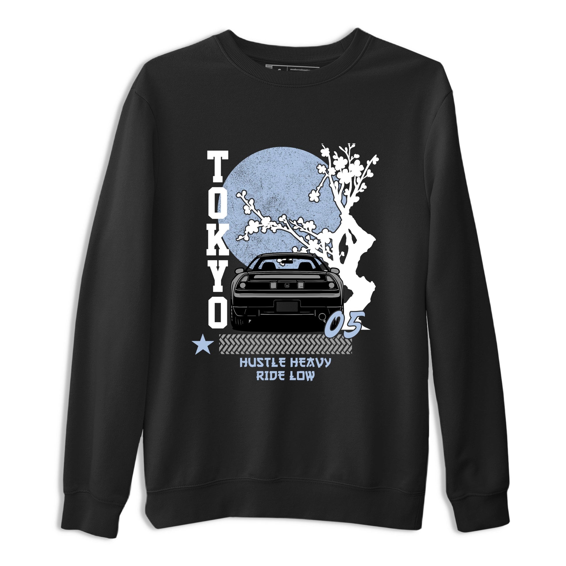 Sneakerfit for Sneakerheads – Sneaker Tees To Match Air Jordan 5 Wolf Grey Sneakers – Tokyo Drift Tee Black 2