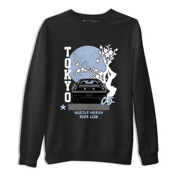Sneakerfit for Sneakerheads – Sneaker Tees To Match Air Jordan 5 Wolf Grey Sneakers – Tokyo Drift Tee Black 2