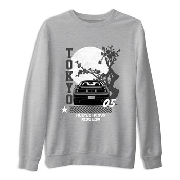 Sneakerfit for Sneakerheads – Sneaker Tees To Match Air Jordan 5 Wolf Grey Sneakers – Tokyo Drift Tee Heather Grey 2