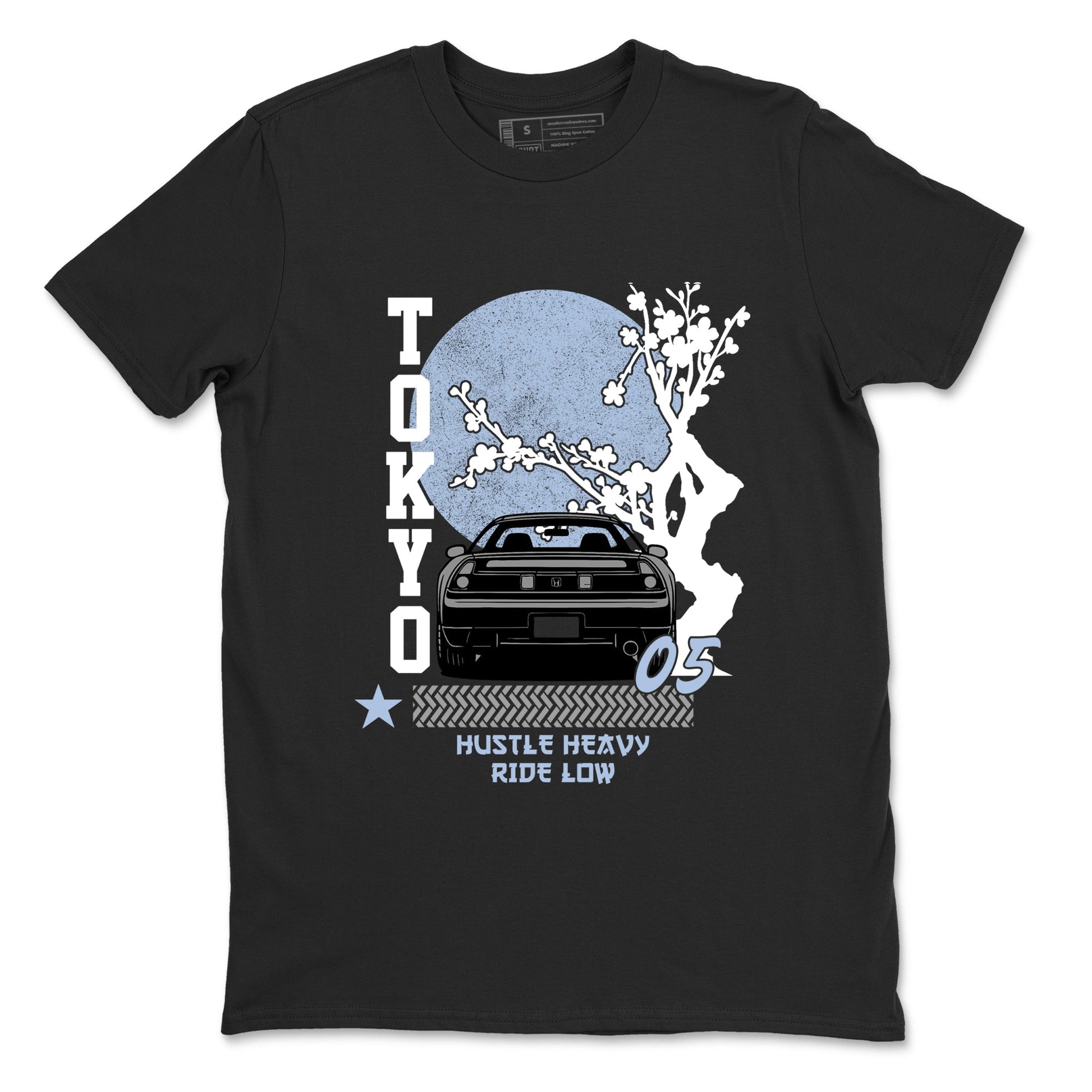 Sneakerfit for Sneakerheads – Sneaker Tees To Match Air Jordan 5 Wolf Grey Sneakers – Tokyo Drift Tee Black 2