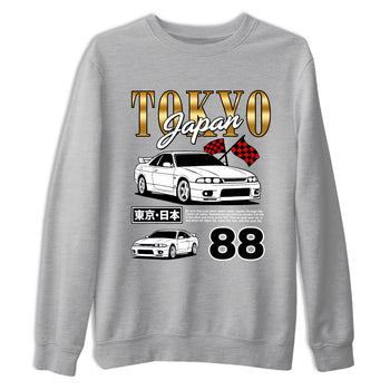Sneaker match tees – Sneaker Tees To Match Air Jordan 12 Taxi Shoes – Tokyo Drift Mode Tee Heather Grey 2