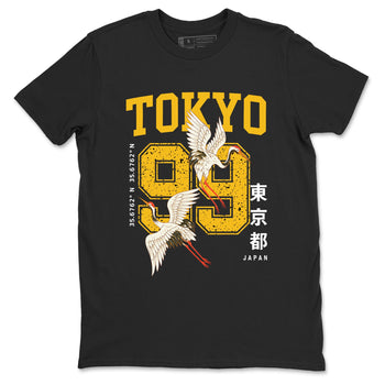 Tokyo Spirit 99 sneaker match tees styled to complete your fit with the 5s Tokyo sneakers, shown in Black 2.