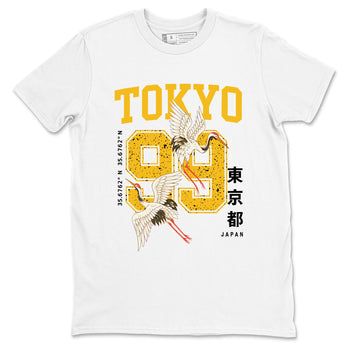 Tokyo Spirit 99 sneaker match tees styled to complete your fit with the 5s Tokyo sneakers, shown in White 2.