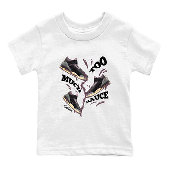 3s A Ma Maniere x Black shirts to match jordans Too Much Sauce sneaker match tees A Ma Maniere x Air Jordan 3 _hile You Were Sleeping_neaker Release Tees Youth Baby White 2 crew neck shirts