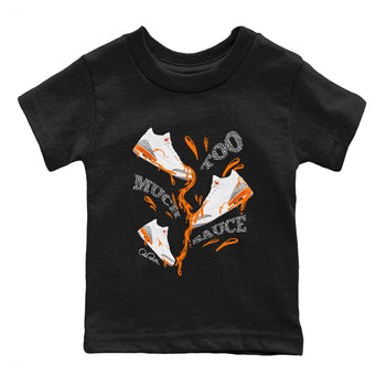 3s Georgia Peach shirt to match jordans Too Much Sauce sneaker tees Air Jordan 3 Georgia Peach SNRT sneaker release tees baby toddler Black 2 cotton Shirt