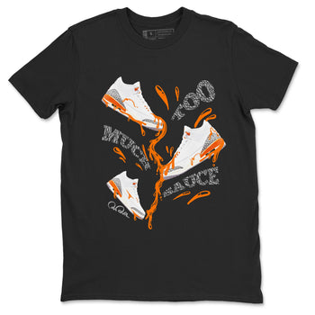 3s Georgia Peach shirt to match jordans Too Much Sauce sneaker tees Air Jordan 3 Georgia Peach SNRT Sneaker Release Tees unisex cotton Black 2 crew neck shirt