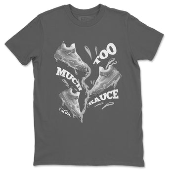 4s Wet Cement shirts to match jordans Too Much Sauce sneaker match tees Air Jordan 4 SE Wet Cement SNRT Sneaker Release Tees unisex cotton Cool Grey 2 crew neck shirts