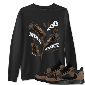 Jordan Jumpman Jack TR Travis Scott Dark Mocha shirts to match jordans Too Much Sauce sneaker match tees Jordan Jumpman Jack Travis Scott Dark Mocha match shoes to clothes SNRT Sneaker Tees unisex cotton Black 1 shirts