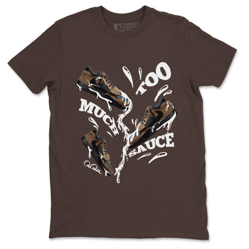 Jordan Jumpman Jack TR Travis Scott Dark Mocha shirts to match jordans Too Much Sauce sneaker match tees Jordan Jumpman Jack Travis Scott Dark Mocha match shoes to clothes SNRT Sneaker Tees unisex cotton Dark Chocolate 2 shirts