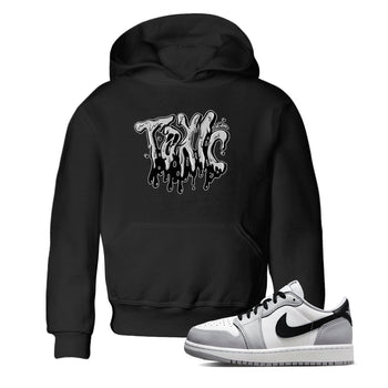 1s Wolf Grey shirts to match jordans Toxic sneaker match tees Air Jordan 1 Wolf Grey SNRT Sneaker Tees streetwear brand Baby and Youth Black 1 cotton tee