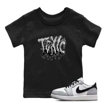 1s Wolf Grey shirts to match jordans Toxic sneaker match tees Air Jordan 1 Wolf Grey SNRT Sneaker Tees streetwear brand Baby and Youth Black 1 cotton tee