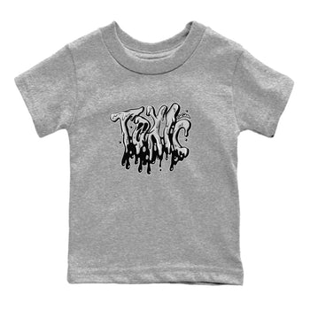 1s Wolf Grey shirts to match jordans Toxic sneaker match tees Air Jordan 1 Wolf Grey SNRT Sneaker Tees streetwear brand Baby and Youth Heather Grey 2 cotton tee
