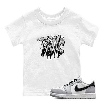1s Wolf Grey shirts to match jordans Toxic sneaker match tees Air Jordan 1 Wolf Grey SNRT Sneaker Tees streetwear brand Baby and Youth White 1 cotton tee