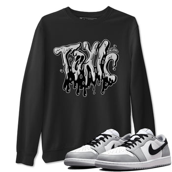 1s Wolf Grey shirts to match jordans Toxic sneaker match tees Air Jordan 1 Wolf Grey SNRT Sneaker Tees streetwear brand Black 1 unisex cotton tee