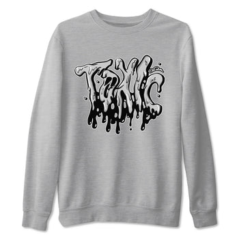1s Wolf Grey shirts to match jordans Toxic sneaker match tees Air Jordan 1 Wolf Grey SNRT Sneaker Tees streetwear brand Heather Grey 2 unisex cotton tee