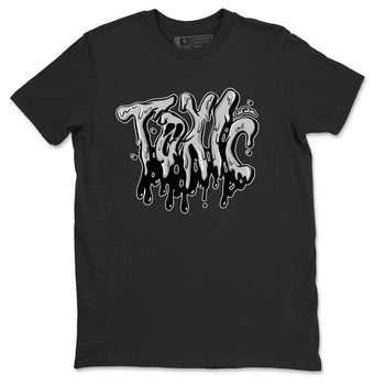 1s Wolf Grey shirts to match jordans Toxic sneaker match tees Air Jordan 1 Wolf Grey SNRT Sneaker Tees streetwear brand Black 2 unisex cotton tee