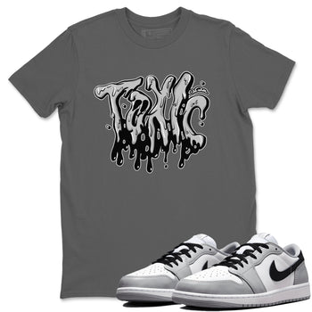 1s Wolf Grey shirts to match jordans Toxic sneaker match tees Air Jordan 1 Wolf Grey SNRT Sneaker Tees streetwear brand Cool Grey 1 unisex cotton tee