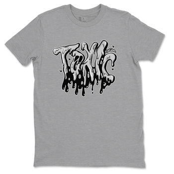 1s Wolf Grey shirts to match jordans Toxic sneaker match tees Air Jordan 1 Wolf Grey SNRT Sneaker Tees streetwear brand Heather Grey 2 unisex cotton tee