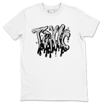 1s Wolf Grey shirts to match jordans Toxic sneaker match tees Air Jordan 1 Wolf Grey SNRT Sneaker Tees streetwear brand White 2 unisex cotton tee