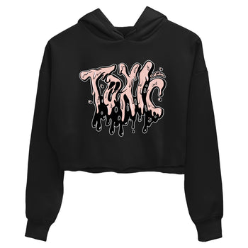 11s Legend Pink shirts to match jordans Toxic sneaker match tees Air Jordan 11 Legend Pink SNRT Sneaker Tees streetwear brand Black 2 crop tee