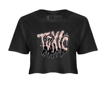 11s Legend Pink shirts to match jordans Toxic sneaker match tees Air Jordan 11 Legend Pink SNRT Sneaker Tees streetwear brand Black 2 crop tee