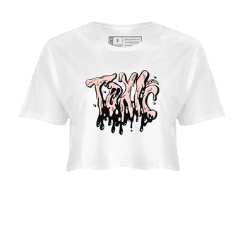 11s Legend Pink shirts to match jordans Toxic sneaker match tees Air Jordan 11 Legend Pink SNRT Sneaker Tees streetwear brand White 2 crop tee