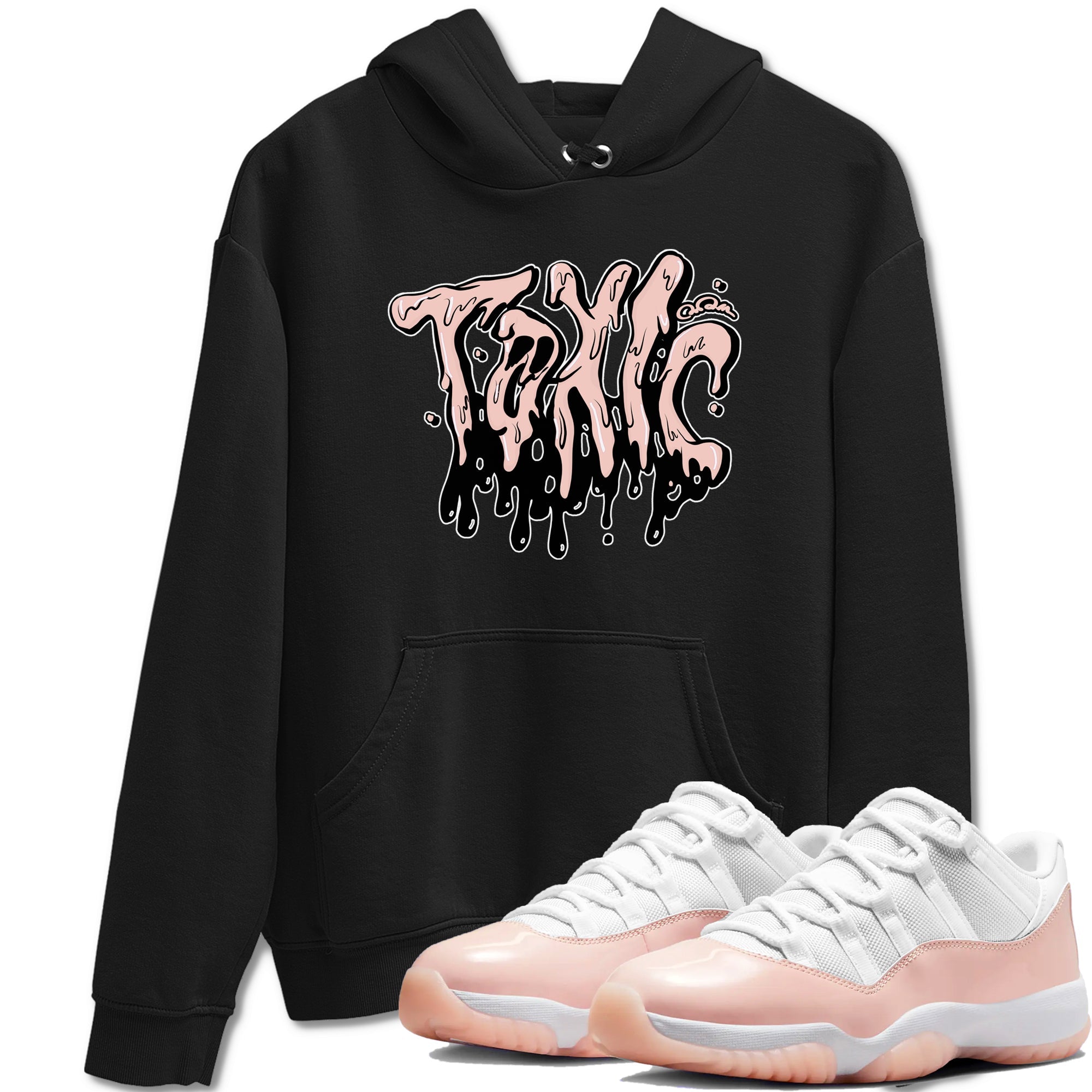 11s Legend Pink shirts to match jordans Toxic sneaker match tees Air Jordan 11 Legend Pink SNRT Sneaker Tees streetwear brand Black 1 unisex cotton tee