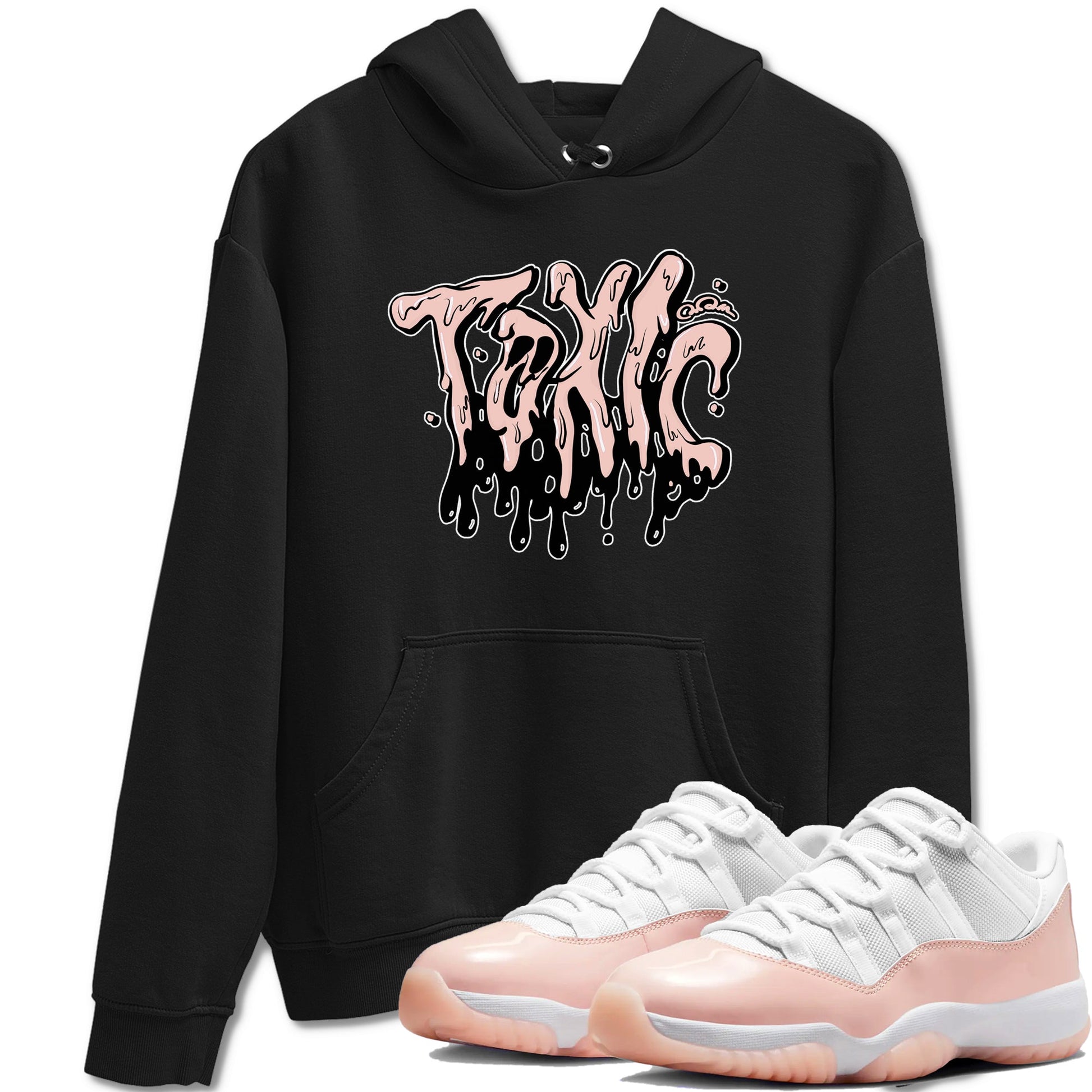 11s Legend Pink shirts to match jordans Toxic sneaker match tees Air Jordan 11 Legend Pink SNRT Sneaker Tees streetwear brand Black 1 unisex cotton tee
