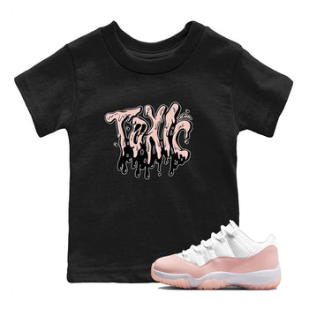 11s Legend Pink shirts to match jordans Toxic sneaker match tees Air Jordan 11 Legend Pink SNRT Sneaker Tees streetwear brand Baby and Youth Black 1 cotton tee
