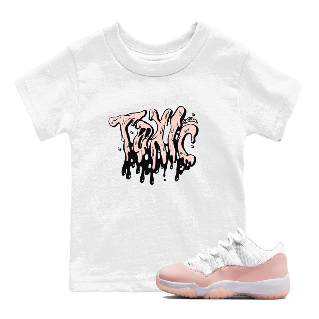 11s Legend Pink shirts to match jordans Toxic sneaker match tees Air Jordan 11 Legend Pink SNRT Sneaker Tees streetwear brand Baby and Youth White 1 cotton tee