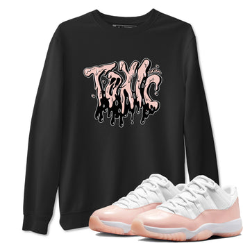 11s Legend Pink shirts to match jordans Toxic sneaker match tees Air Jordan 11 Legend Pink SNRT Sneaker Tees streetwear brand Black 1 unisex cotton tee