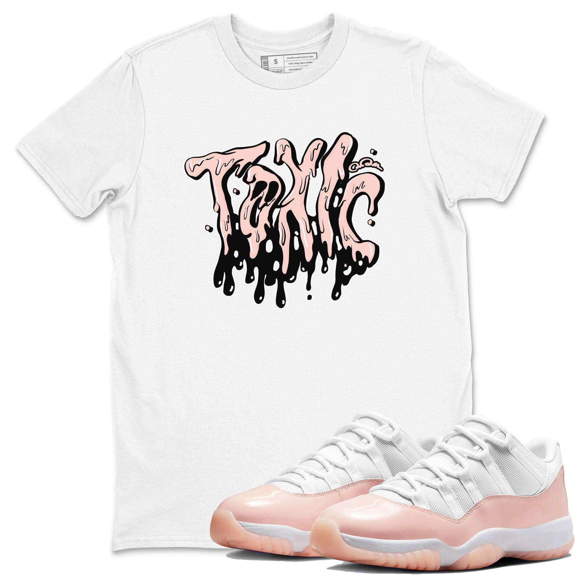 11s Legend Pink shirts to match jordans Toxic sneaker match tees Air Jordan 11 Legend Pink SNRT Sneaker Tees streetwear brand White 1 unisex cotton tee